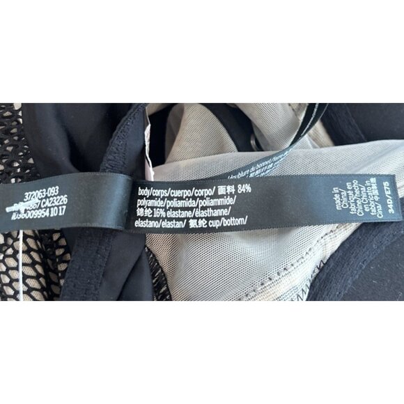 VICTORIA'S SECRET X BALMAIN Fishnet Bodysuit VS SEXY Teddy Black Studded 34D NEW - Picture 6 of 6